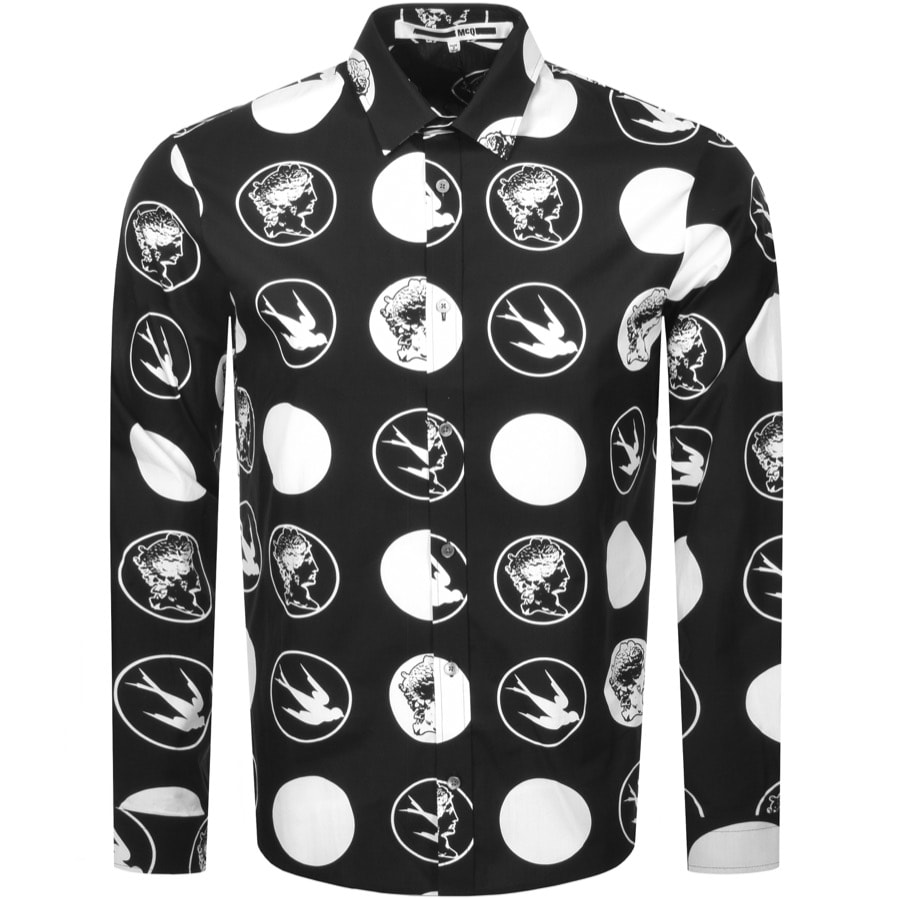 Alternative Image for ProductMCQ Alexander McQueen Long Sleeved Shirt Black1
